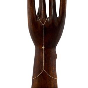 Jacquie Aiche Diamond Bezel Finger Bracelet